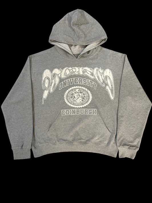 Grey “University” Hoodie