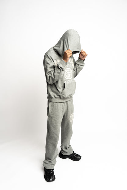 Grey “University” Hoodie